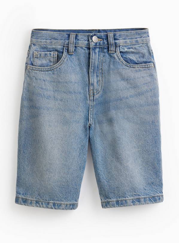 Bleached Blue Denim Jorts 9 years